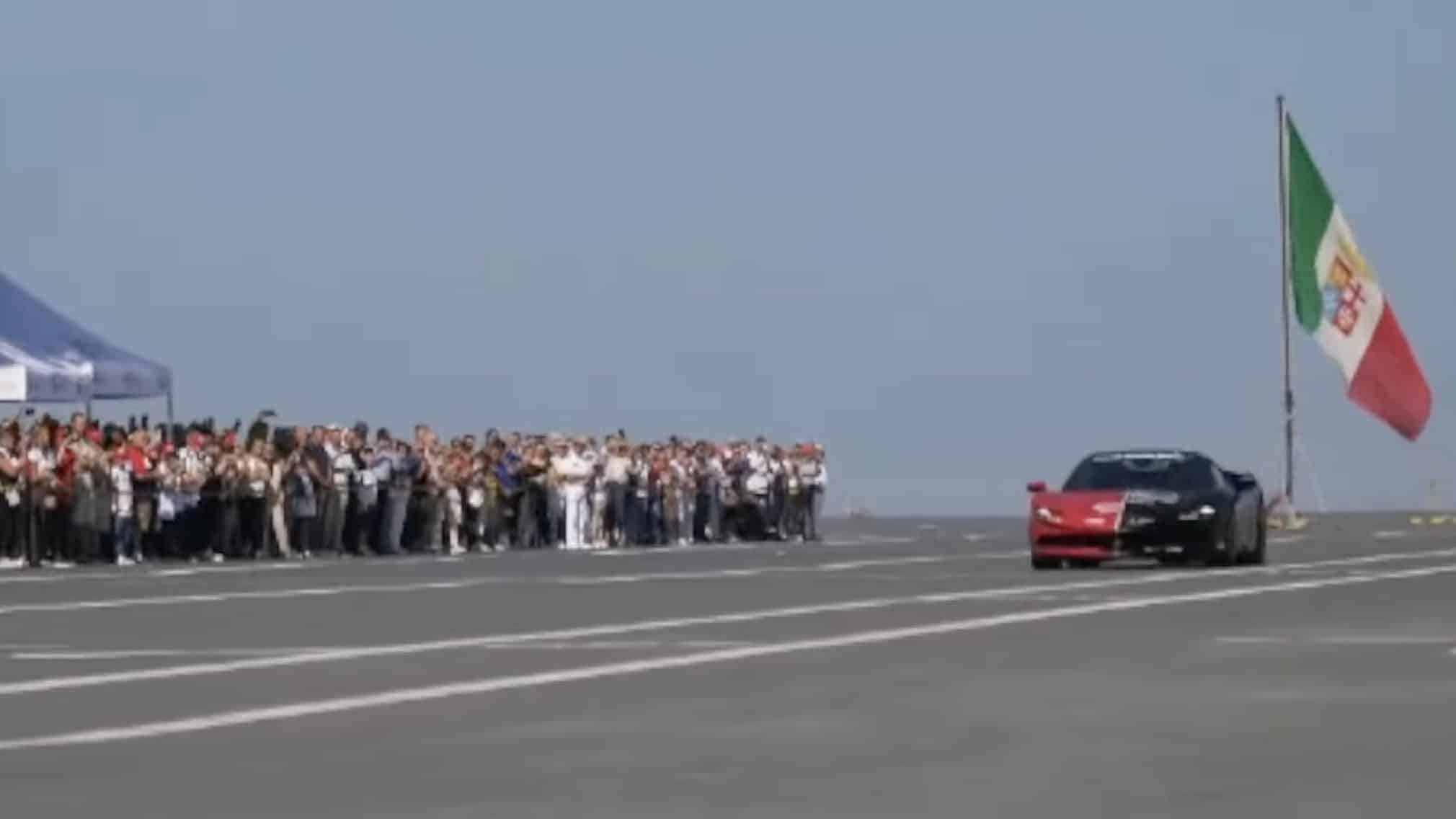 Установлен рекорд скорости на палубе корабля