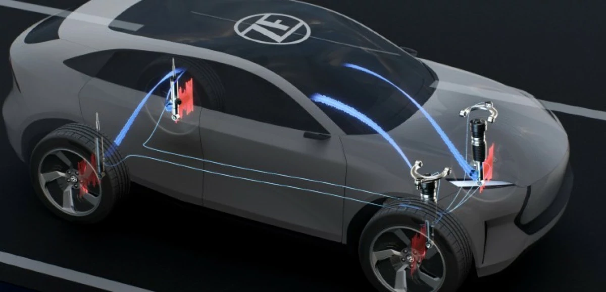 ZF разработал функцию активного шумоподавления:   нежелательный звук от шин снижается более чем на 3 дБ